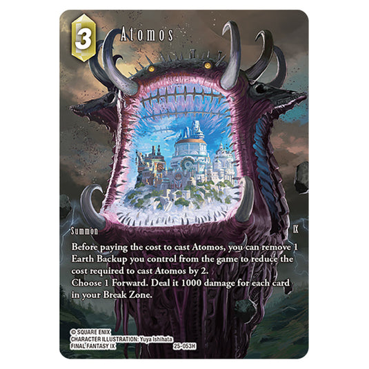 Atomos 25-053H-a card from the Final Fantasy set Tears of the Planet