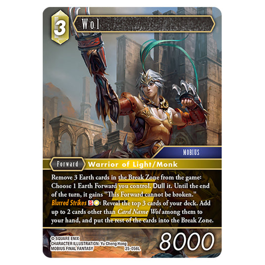 Wol 25-056L card from the Final Fantasy set Tears of the Planet