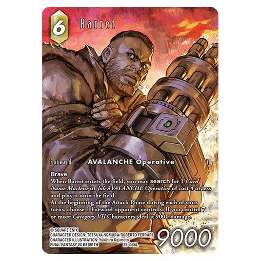 Barret 25-066L-a card from the Final Fantasy set Tears of the Planet