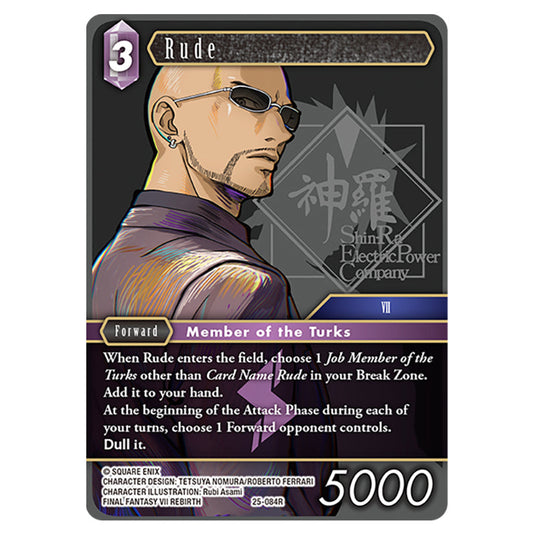 Rude 25-084R-b card from the Final Fantasy set Tears of the Planet