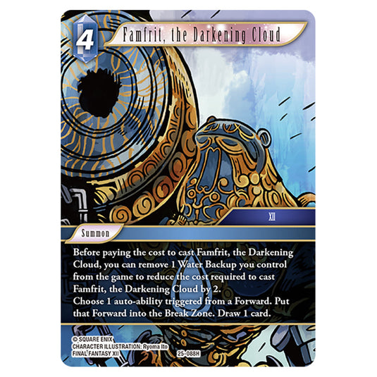 Famfrit, the Darkening Cloud 25-088H card from the Final Fantasy set Tears of the Planet