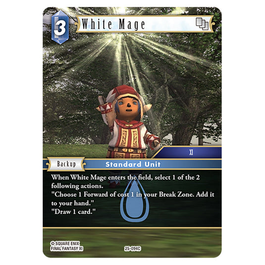 White Mage 25-094C card from the Final Fantasy set Tears of the Planet