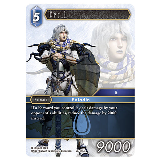 Cecil 25-095C card from the Final Fantasy set Tears of the Planet