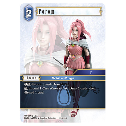 Porom 25-099C card from the Final Fantasy set Tears of the Planet