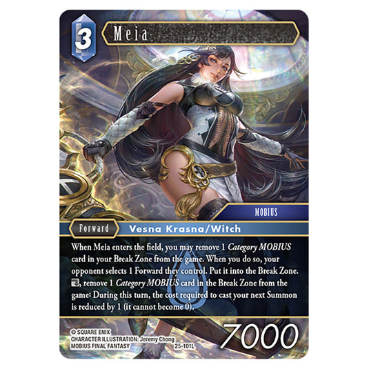 Meia 25-101L card from the Final Fantasy set Tears of the Planet