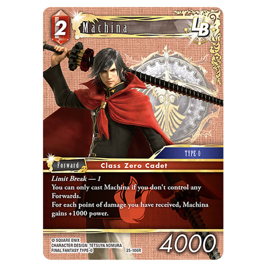 Machina 25-106R card from the Final Fantasy set Tears of the Planet