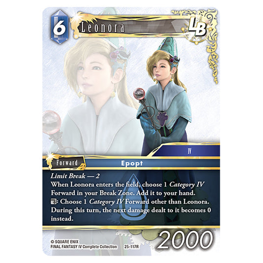 Leonora 25-117R card from the Final Fantasy set Tears of the Planet
