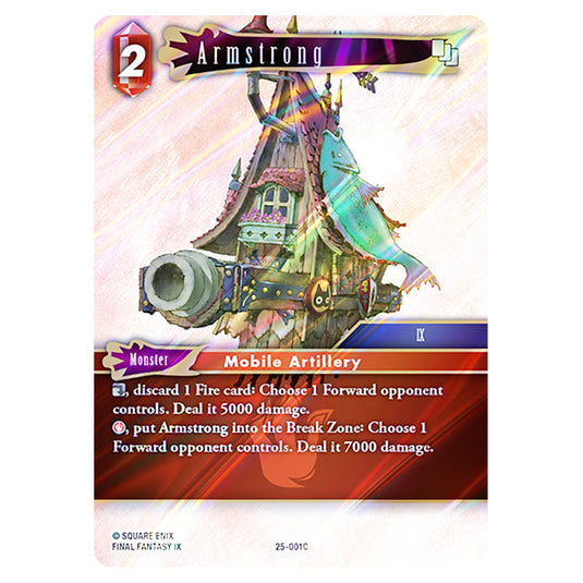 Armstrong 25-001C card from the Final Fantasy set Tears of the Planet