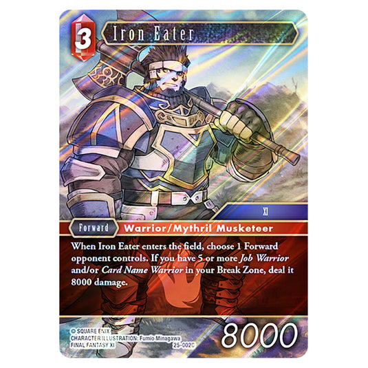 Iron Eater 25-002C card from the Final Fantasy set Tears of the Planet