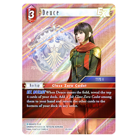 Deuce 25-011C card from the Final Fantasy set Tears of the Planet