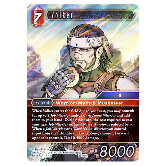 Volker 25-014L card from the Final Fantasy set Tears of the Planet