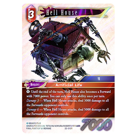 Hell House 25-015R card from the Final Fantasy set Tears of the Planet