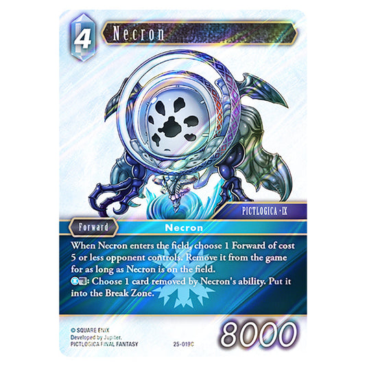 Necron 25-019C card from the Final Fantasy set Tears of the Planet