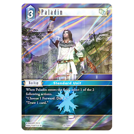 Paladin 25-028C card from the Final Fantasy set Tears of the Planet