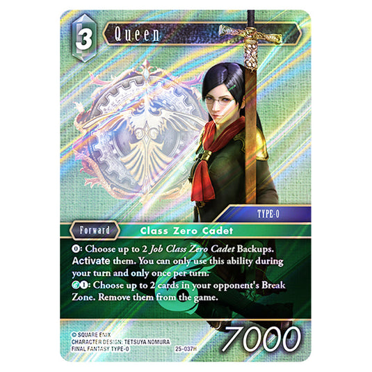 Queen 25-037H card from the Final Fantasy set Tears of the Planet