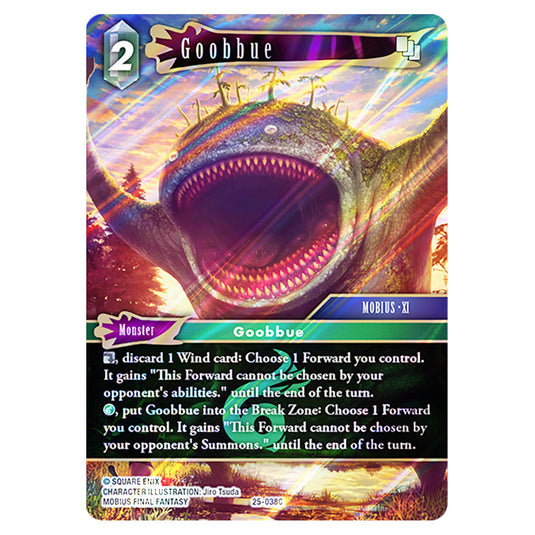 Goobbue 25-038C card from the Final Fantasy set Tears of the Planet