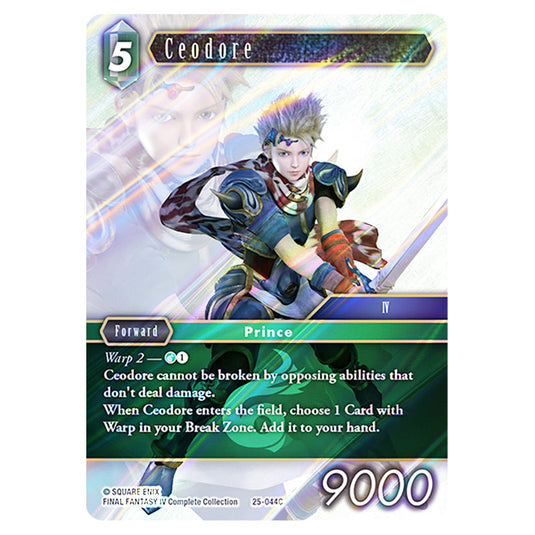 Ceodore 25-044C card from the Final Fantasy set Tears of the Planet