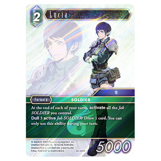 Lucia 25-050R card from the Final Fantasy set Tears of the Planet
