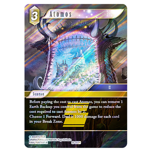 Atomos 25-053H card from the Final Fantasy set Tears of the Planet