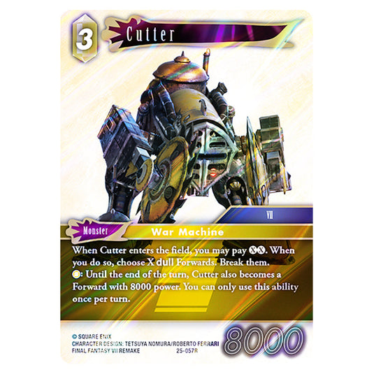 Cutter 25-057R card from the Final Fantasy set Tears of the Planet