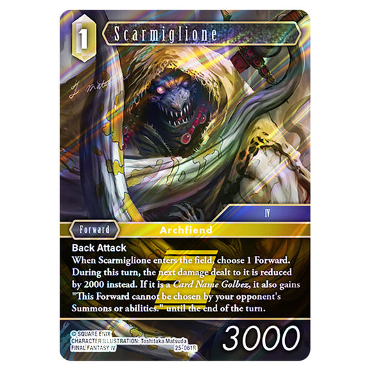 Scarmiglione 25-061R card from the Final Fantasy set Tears of the Planet