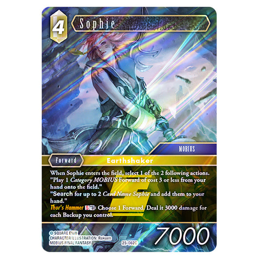 Sophie 25-062C card from the Final Fantasy set Tears of the Planet