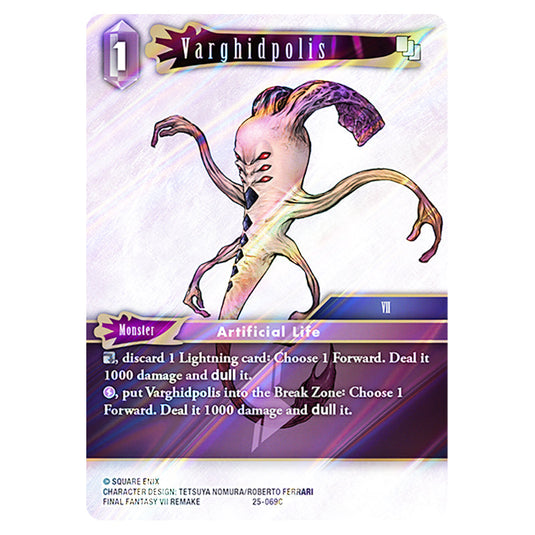 Varghidpolis 25-069C card from the Final Fantasy set Tears of the Planet