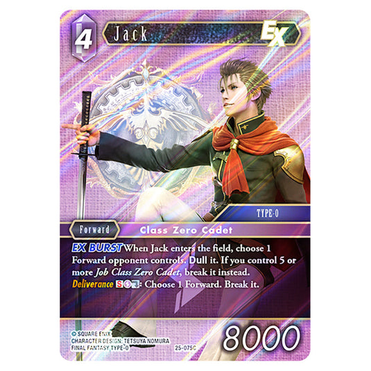 Jack 25-075C card from the Final Fantasy set Tears of the Planet