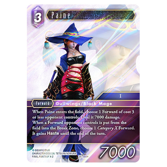 Paine 25-080H card from the Final Fantasy set Tears of the Planet