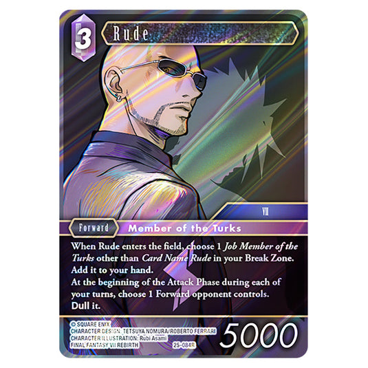 Rude 25-084R card from the Final Fantasy set Tears of the Planet