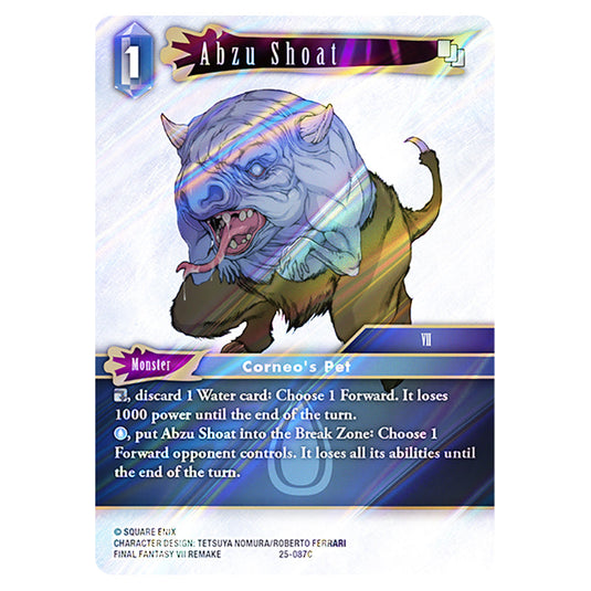 Abzu Shoat 25-087C card from the Final Fantasy set Tears of the Planet