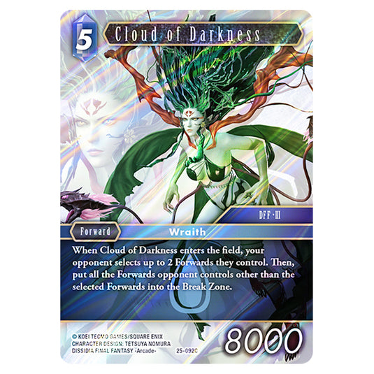 Cloud of Darkness 25-092C card from the Final Fantasy set Tears of the Planet