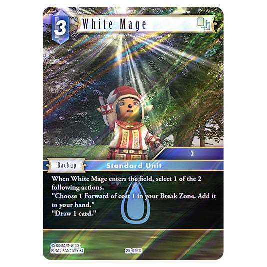 White Mage 25-094C card from the Final Fantasy set Tears of the Planet