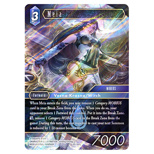 Meia 25-101L card from the Final Fantasy set Tears of the Planet