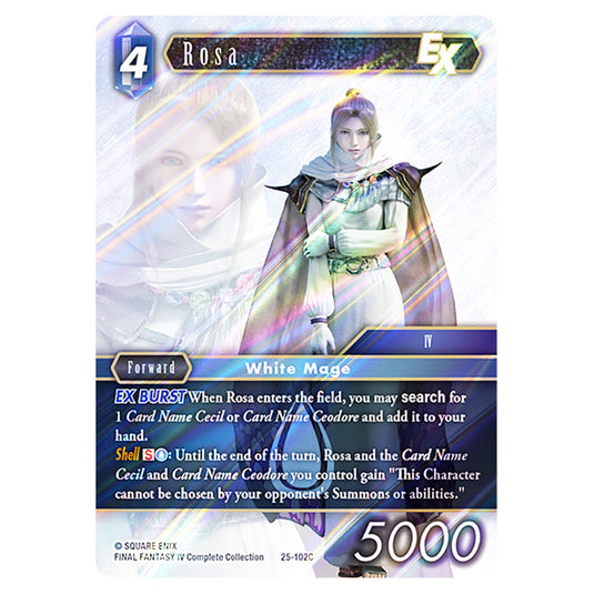Rosa 25-102C card from the Final Fantasy set Tears of the Planet