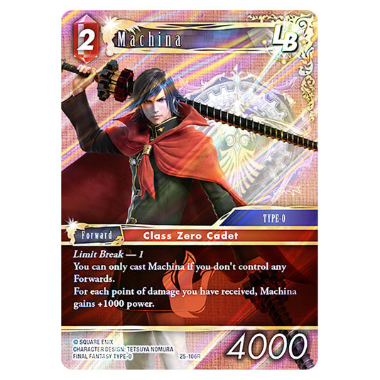 Machina 25-106R card from the Final Fantasy set Tears of the Planet