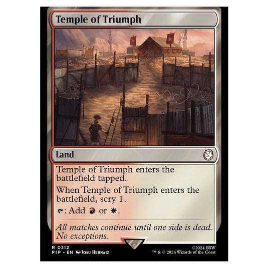 Magic The Gathering - Universes Beyond - Fallout - Temple of Triumph - 0312