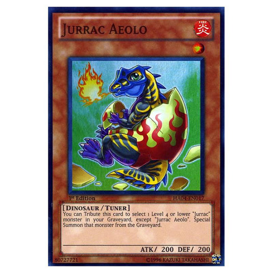 Yu-Gi-Oh! - Hidden Arsenal 4 - Trishula's Triumph - Jurrac Aeolo (Super Rare) HA04-EN017