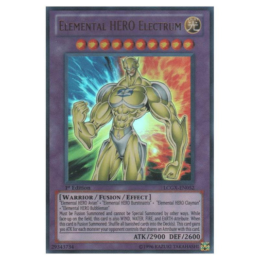 Yu-Gi-Oh! - Legendary Collection 2 - The Duel Academy Years Mega Pack - Elemental HERO Electrum (Ultra Rare) LCGX-EN052