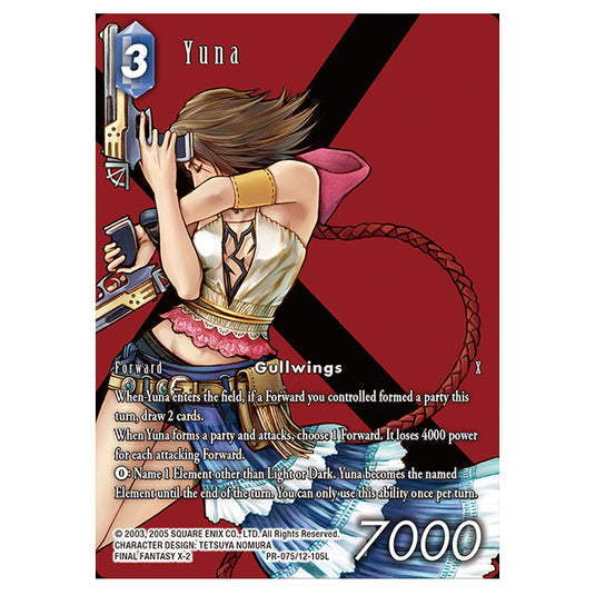 Final Fantasy - Opus 12 - Yuna - Full Art Box Topper Promo (12-105L)