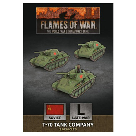Flames of War - T-70 Tank Company (x3 Plastic)