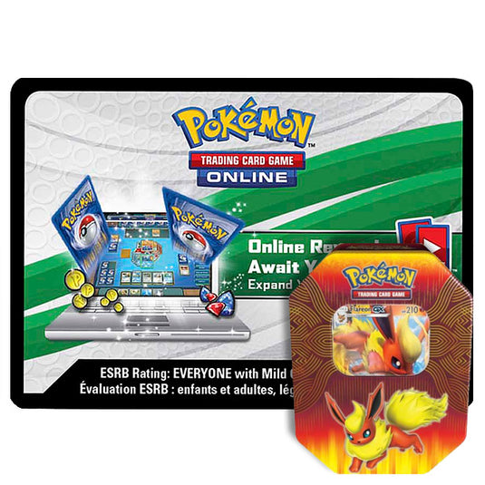 Pokemon - Flareon-GX Tin - Online Code Card