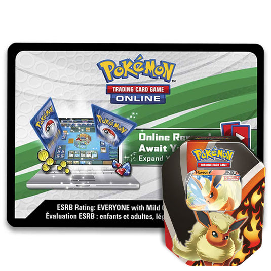 Pokemon - Flareon V Tin - Online Code Card