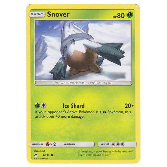 Pokemon - Sun & Moon - Forbidden Light - Snover - 3/131