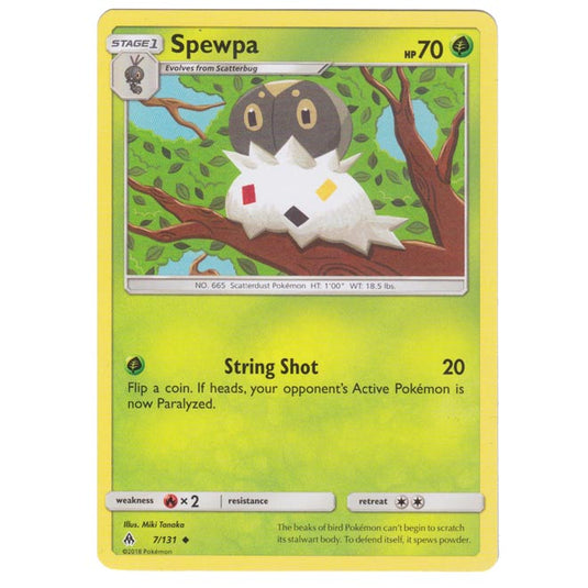 Pokemon - Sun & Moon - Forbidden Light - Spewpa - 7/131