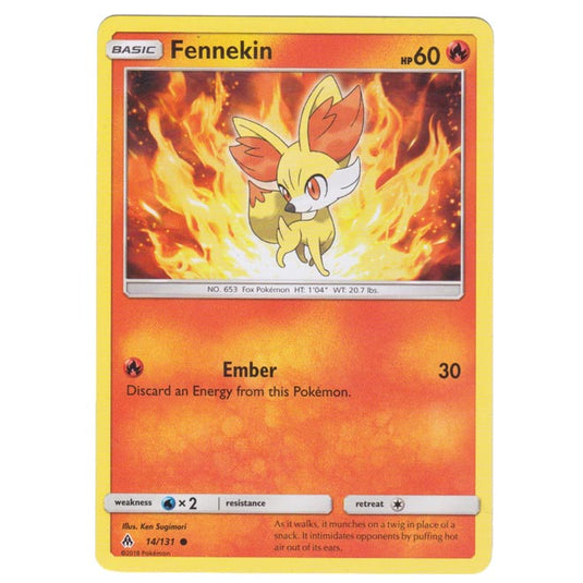 Pokemon - Sun & Moon - Forbidden Light - Fennekin - 14/131