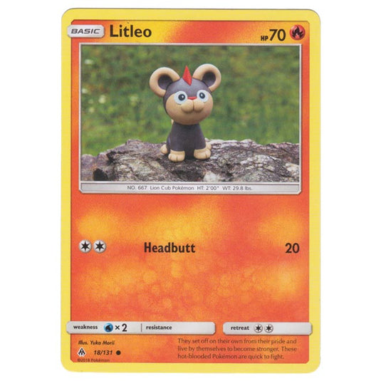 Pokemon - Sun & Moon - Forbidden Light - Litleo - 18/131