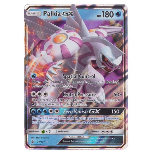 Pokemon - Sun & Moon - Forbidden Light - Palkia-GX - 20/131