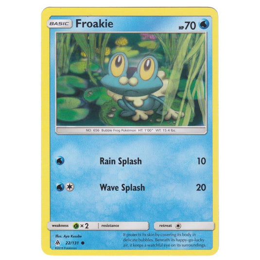 Pokemon - Sun & Moon - Forbidden Light - Froakie - 22/131