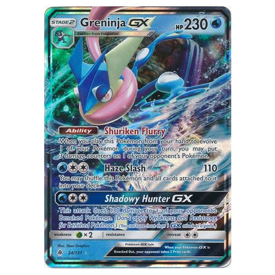 Pokemon - Sun & Moon - Forbidden Light - Greninja-GX - 24/131